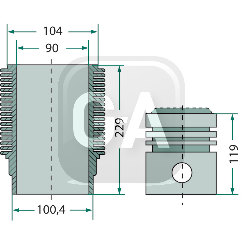 Kit cylindree Porsche Diesel